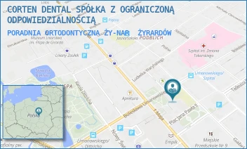 PORADNIA ORTODONTYCZNA ŻY-NAR - CORTEN DENTAL SPÓŁKA Z OGRANICZONĄ ODPOWIEDZIALNOŚCIĄ - GABRIELA NARUTOWICZA 35,  ŻYRARDÓW
