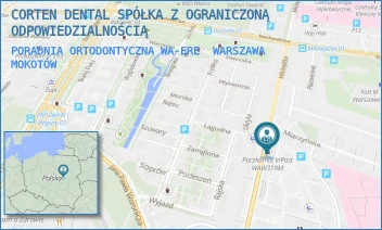 PORADNIA ORTODONTYCZNA WA-ERE - CORTEN DENTAL SPÓŁKA Z OGRANICZONĄ ODPOWIEDZIALNOŚCIĄ - ETIUDY REWOLUCYJNEJ 48,  WARSZAWA MOKOTÓW
