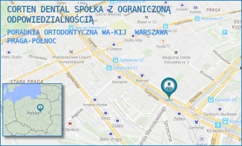 PORADNIA ORTODONTYCZNA WA-KIJ - CORTEN DENTAL SPÓŁKA Z OGRANICZONĄ ODPOWIEDZIALNOŚCIĄ - KIJOWSKA 1,  WARSZAWA PRAGA-PÓŁNOC