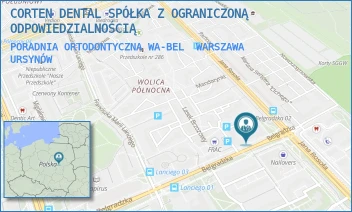 PORADNIA ORTODONTYCZNA WA-BEL - CORTEN DENTAL SPÓŁKA Z OGRANICZONĄ ODPOWIEDZIALNOŚCIĄ - BELGRADZKA 4/U10,  WARSZAWA URSYNÓW