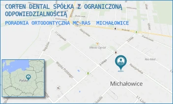 PORADNIA ORTODONTYCZNA MC-RAS - CORTEN DENTAL SPÓŁKA Z OGRANICZONĄ ODPOWIEDZIALNOŚCIĄ - RASZYŃSKA 34,  MICHAŁOWICE