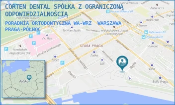 PORADNIA ORTODONTYCZNA WA-WRZ - CORTEN DENTAL SPÓŁKA Z OGRANICZONĄ ODPOWIEDZIALNOŚCIĄ - WRZESIŃSKA 2A,  WARSZAWA PRAGA-PÓŁNOC