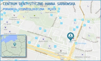 PORADNIA STOMATOLOGICZNA - CENTRUM DENTYSTYCZNE HANNA SARNOWSKA - ARMII KRAJOWEJ 1A,  PŁOCK