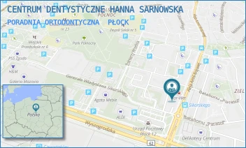 PORADNIA ORTODONTYCZNA - CENTRUM DENTYSTYCZNE HANNA SARNOWSKA - ARMII KRAJOWEJ 1A,  PŁOCK