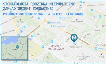 PORADNIA ORTODONTYCZNA DLA DZIECI - STOMATOLOGIA RODZINNA NIEPUBLICZNY ZAKŁAD OPIEKI ZDROWOTNEJ - SOWIŃSKIEGO 15A/117,  LEGIONOWO