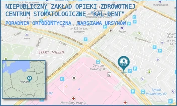 PORADNIA ORTODONTYCZNA - NIEPUBLICZNY ZAKŁAD OPIEKI ZDROWOTNEJ CENTRUM STOMATOLOGICZNE "KAL-DENT" - ROTMISTRZA PILECKIEGO 132/U-01,  WARSZAWA URSYNÓW