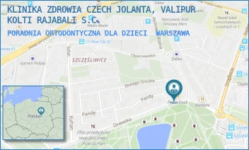 PORADNIA ORTODONTYCZNA DLA DZIECI - KLINIKA ZDROWIA CZECH JOLANTA, VALIPUR KOLTI RAJABALI S.C. - DRAWSKA 29A/92,  WARSZAWA