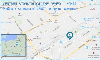 PORADNIA STOMATOLOGICZNA - WOŁOMIN - CENTRUM STOMATOLOGICZNE DEMED - ŁOMŻA - WARSZAWSKA 9/1,  WOŁOMIN