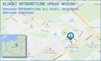 PORADNIA ORTODONTYCZNA DLA DZIECI ŚWIATOWIDA - KLINIKI ORTODONTYCZNE SPÓŁKA AKCYJNA - ŚWIATOWIDA 14,  WARSZAWA BIAŁOŁĘKA