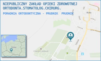 PORADNIA ORTODONTYCZNA - PRUDNIK - NIEPUBLICZNY ZAKŁAD OPIEKI ZDROWOTNEJ ORTODONTA.STOMATOLOG.CHIRURG. - UL. PARKOWA 8,  PRUDNIK