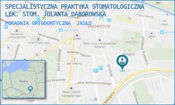 PORADNIA ORTODONTYCZNA - SPECJALISTYCZNA PRAKTYKA STOMATOLOGICZNA LEK. STOM. JOLANTA DĄBOROWSKA - UL. FLORIAŃSKA 17A/1,  JASŁO