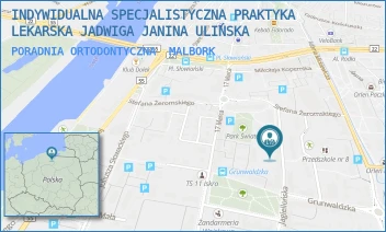 PORADNIA ORTODONTYCZNA - INDYWIDUALNA SPECJALISTYCZNA PRAKTYKA LEKARSKA JADWIGA JANINA ULIŃSKA - JAGIELLOŃSKA 10,  MALBORK