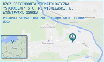 PORADNIA STOMATOLOGICZNA - CZARNA WODA - NZOZ PRZYCHODNIA STOMATOLOGICZNA "STOMADENT" S.C. R. WIŚNIEWSKI, E. WIŚNIEWSKA-GÓRSKA - UL. OKRĘŻNA 10,  CZARNA WODA