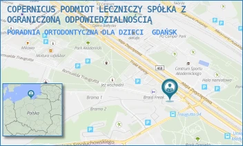 PORADNIA ORTODONTYCZNA DLA DZIECI - COPERNICUS PODMIOT LECZNICZY SPÓŁKA Z OGRANICZONĄ ODPOWIEDZIALNOŚCIĄ - AL. ZWYCIĘSTWA 39,  GDAŃSK