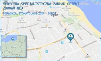 PORADNIA STOMATOLOGICZNA - MEDYCYNA SPECJALISTYCZNA ZAKŁAD OPIEKI ZDROWOTNEJ - UL. GRUNWALDZKA 36 A,  SOPOT