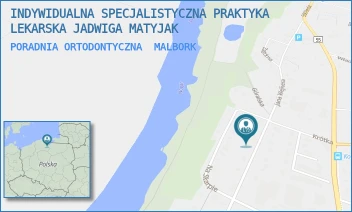 PORADNIA ORTODONTYCZNA - INDYWIDUALNA SPECJALISTYCZNA PRAKTYKA LEKARSKA JADWIGA MATYJAK - UL. JANA WEJHERA 29,  MALBORK