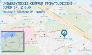 PORADNIA ORTODONCJI - UNIWERSYTECKIE CENTRUM STOMATOLOGICZNE GUMED SP. Z O.O. - UL. AL. ZWYCIĘSTWA 42 C,  GDAŃSK