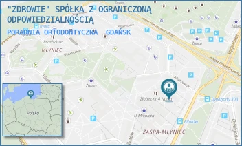 PORADNIA ORTODONTYCZNA - "ZDROWIE" SPÓŁKA Z OGRANICZONĄ ODPOWIEDZIALNOŚCIĄ - UL. STARTOWA 1,  GDAŃSK