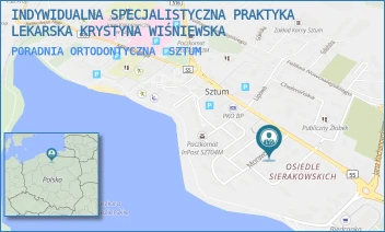 PORADNIA ORTODONTYCZNA - INDYWIDUALNA SPECJALISTYCZNA PRAKTYKA LEKARSKA KRYSTYNA WIŚNIEWSKA - UL. MORAWSKIEGO 1,  SZTUM