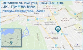 PORADNIA ORTODONTYCZNA - INDYWIDUALNA PRAKTYKA STOMATOLOGICZNA LEK. STOM. EWA BARAN - ALEJA PIŁSUDSKIEGO 50/109,  ŻYWIEC