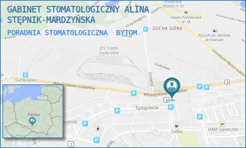 PORADNIA STOMATOLOGICZNA - GABINET STOMATOLOGICZNY ALINA STĘPNIK-MARDZYŃSKA - UL. WŁADYSŁAWA ŁOKIETKA 7,  BYTOM