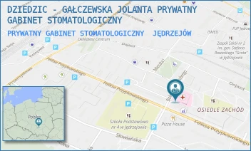 PRYWATNY GABINET STOMATOLOGICZNY - DZIEDZIC - GAŁCZEWSKA JOLANTA PRYWATNY GABINET STOMATOLOGICZNY - B. CHROBREGO 4,  JĘDRZEJÓW