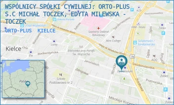 ORTO-PLUS - WSPÓLNICY SPÓŁKI CYWILNEJ: ORTO-PLUS S.C MICHAŁ TOCZEK, EDYTA MILEWSKA - TOCZEK - ŹRÓDŁOWA 2/6,  KIELCE