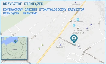 KONTRAKTOWY GABINET STOMATOLOGICZNY KRZYSZTOF PIENIĄŻEK - KRZYSZTOF PIENIĄŻEK - ŻEROMSKIEGO 14,  BRANIEWO