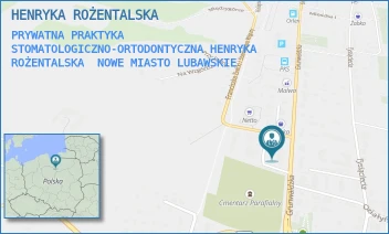 PRYWATNA PRAKTYKA STOMATOLOGICZNO-ORTODONTYCZNA HENRYKA ROŻENTALSKA - HENRYKA ROŻENTALSKA - GRUNWALDZKA 3,  NOWE MIASTO LUBAWSKIE