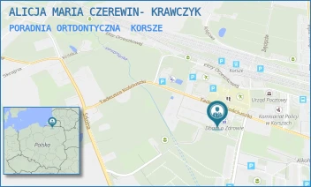 PORADNIA ORTDONTYCZNA - ALICJA MARIA CZEREWIN- KRAWCZYK - REYMONTA 2,  KORSZE