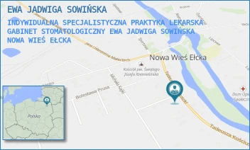 INDYWIDUALNA SPECJALISTYCZNA PRAKTYKA LEKARSKA GABINET STOMATOLOGICZNY EWA JADWIGA SOWIŃSKA - EWA JADWIGA SOWIŃSKA - KOŚCIUSZKI 6,  NOWA WIEŚ EŁCKA