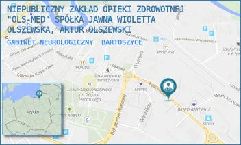 GABINET NEUROLOGICZNY - NIEPUBLICZNY ZAKŁAD OPIEKI ZDROWOTNEJ "OLS-MED" SPÓŁKA JAWNA WIOLETTA OLSZEWSKA, ARTUR OLSZEWSKI - KĘTRZYŃSKA 35F,  BARTOSZYCE