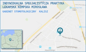 GABINET STOMOTOLOGICZNY - INDYWIDUALNA SPECJALISTYCZA PRAKTYKA LEKARSKA KEMPSKA MIROSŁAWA - MAKUSZYŃSKIEGO 1,  KALISZ