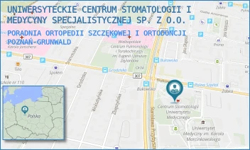 PORADNIA ORTOPEDII SZCZĘKOWEJ I ORTODONCJI - UNIWERSYTECKIE CENTRUM STOMATOLOGII I MEDYCYNY SPECJALISTYCZNEJ SP. Z O.O. - BUKOWSKA 70,  POZNAŃ-GRUNWALD