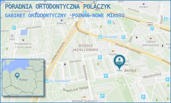 GABINET ORTODONTYCZNY - PORADNIA ORTODONTYCZNA POLACZYK - OS. JAGIELLOŃSKIE 120,  POZNAŃ-NOWE MIASTO