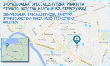 INDYWIDUALNA SPECJALISTYCZNA PRAKTYKA STOMATOLOGICZNA MARIA KUSZ-STEPCZYŃSKA - INDYWIDUALNA SPECJALISTYCZNA PRAKTYKA STOMATOLOGICZNA MARIA KUSZ-STEPCZYŃSKA - POCZTOWA 43,  GOLENIÓW