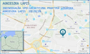 INDYWIDUALNA SPECJALISTYCZNA PRAKTYKA LEKARSKA AGNIESZKA LAPIS - AGNIESZKA LAPIS - NIEMCEWICZA 15B,  SZCZECIN