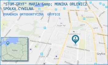 PORADNIA ORTODONTYCZNA - "STOM-GRYF" MARIA &amp; MONIKA ORLEWICZ SPÓŁKA CYWILNA - 3 MAJA 1B,  GRYFICE