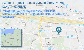INDYWIDUALNA SPECJALISTYCZNA PRAKTYKA STOMATOLOGICZNO-ORTODONTYCZNA DANUTA GÓRNIAK - GABINET STOMATOLOGICZNO-ORTODONTYCZNY DANUTA GÓRNIAK - ANDRZEJEWSKIEGO 21,  SZCZECIN