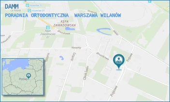 PORADNIA ORTODONTYCZNA - DAMM - BRUZDOWA 97/1,  WARSZAWA WILANÓW