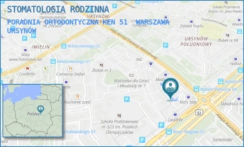 PORADNIA ORTODONTYCZNA KEN 51 - STOMATOLOGIA RODZINNA - ALEJA KOMISJI EDUKACJI NARODOWEJ 51,  WARSZAWA URSYNÓW