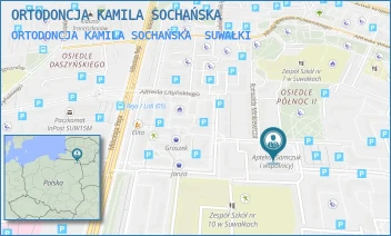 ORTODONCJA KAMILA SOCHAŃSKA - ORTODONCJA KAMILA SOCHAŃSKA - ALEKSANDRA PUTRY 9/31,  SUWAŁKI