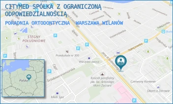 PORADNIA ORTODONTYCZNA - CITYMED SPÓŁKA Z OGRANICZONĄ ODPOWIEDZIALNOŚCIĄ - JANA III SOBIESKIEGO 18,  WARSZAWA WILANÓW