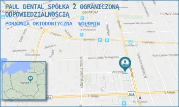 PORADNIA ORTODONTYCZNA - PAUL DENTAL SPÓŁKA Z OGRANICZONĄ ODPOWIEDZIALNOŚCIĄ - LEGIONÓW 68,  WOŁOMIN