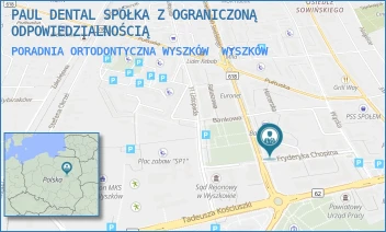 PORADNIA ORTODONTYCZNA WYSZKÓW - PAUL DENTAL SPÓŁKA Z OGRANICZONĄ ODPOWIEDZIALNOŚCIĄ - FRYDERYKA CHOPINA 8/5,  WYSZKÓW