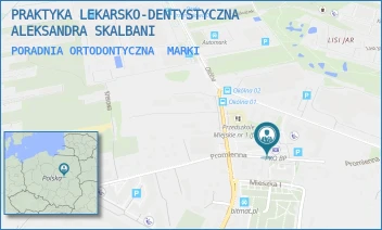 PORADNIA ORTODONTYCZNA - PRAKTYKA LEKARSKO-DENTYSTYCZNA ALEKSANDRA SKALBANI - PROMIENNA 4B,  MARKI