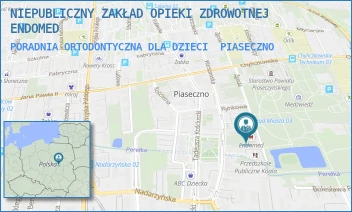 PORADNIA ORTODONTYCZNA DLA DZIECI - NIEPUBLICZNY ZAKŁAD OPIEKI ZDROWOTNEJ ENDOMED - ZGODA 5,  PIASECZNO