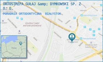 PORADNIA ORTODONTYCZNA - ORTOSTREFA GUŁAJ &amp; DYMKOWSKI SP. Z O. O. - SITARSKA 21/1,  BIAŁYSTOK