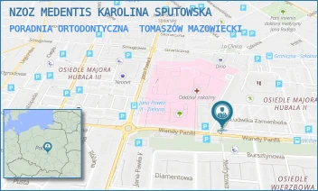 PORADNIA ORTODONTYCZNA - NZOZ MEDENTIS - UL. LUDWIKA ZAMENHOFA 7A,  TOMASZÓW MAZOWIECKI